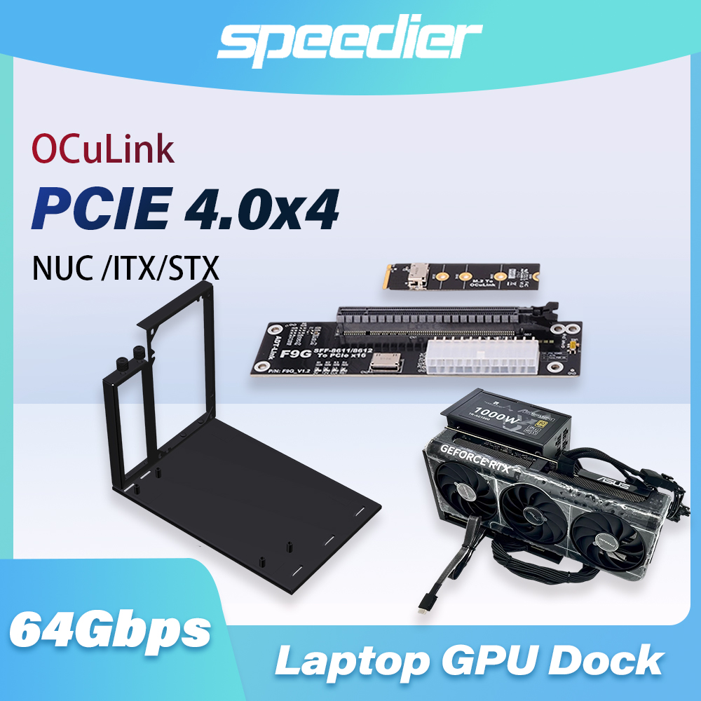 External Gpu Dock Pcie 4.0 Oculink - Adapter EGPU F9G 64Gbps OcuLink do