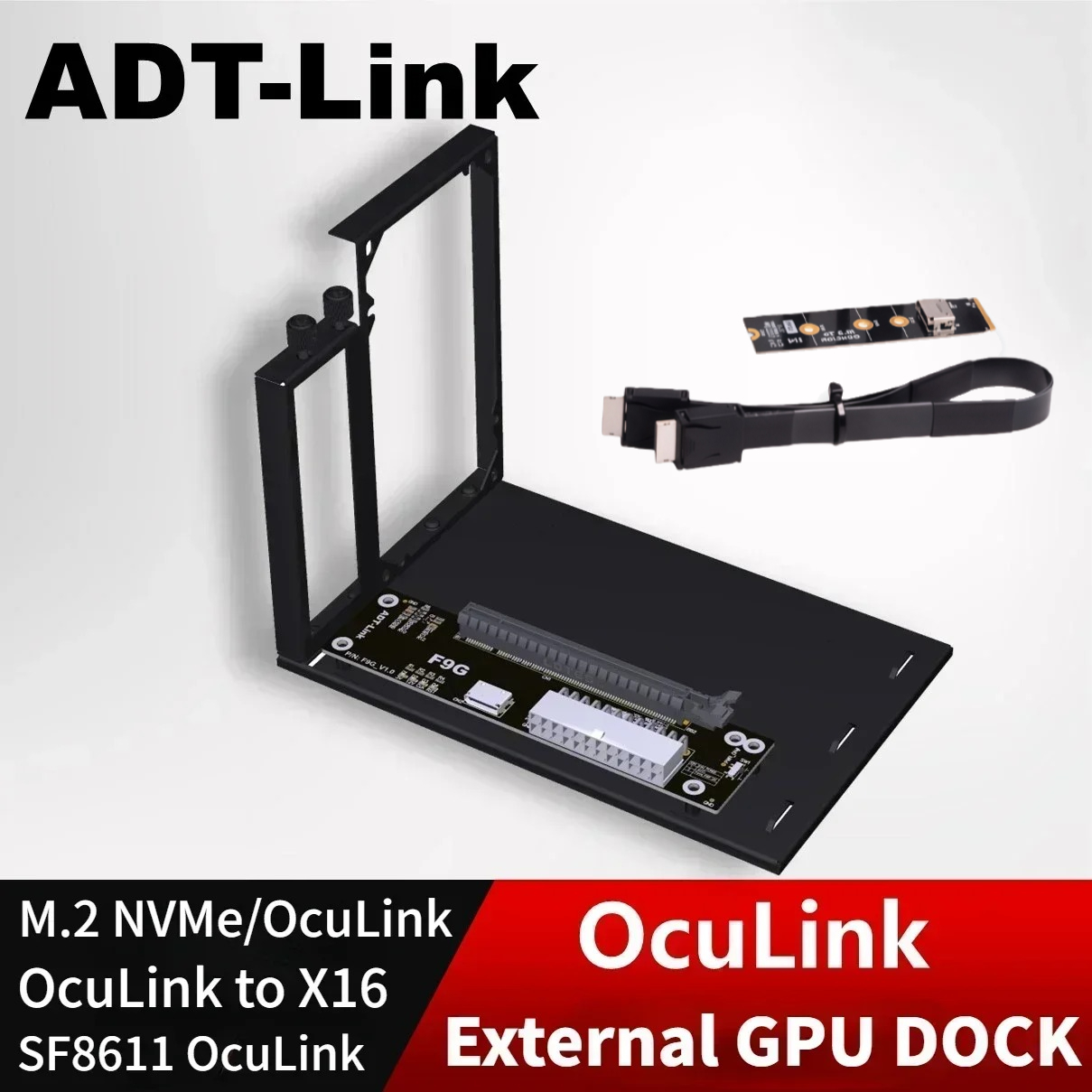 External Gpu Dock Pcie 4.0 Oculink - ADT PCIe 4.0 64Gbps OcuLink Zewnętrzna