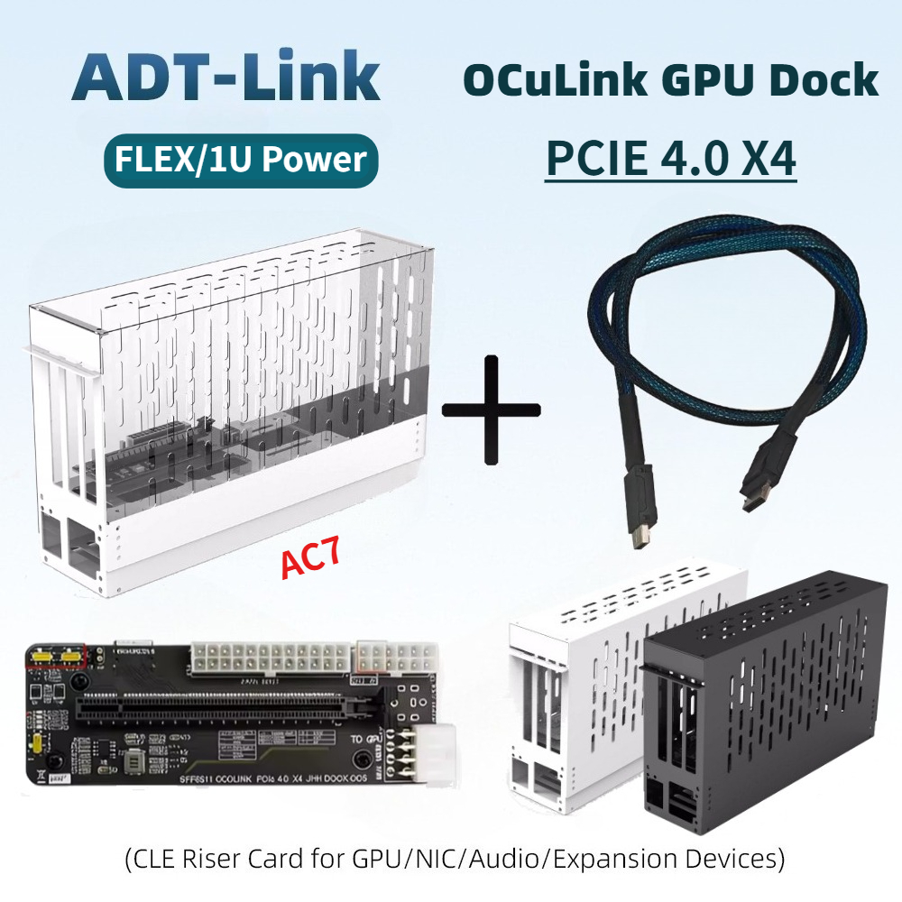 External Gpu Dock Pcie 4.0 Oculink - Dokująca stacja graficzna EGPU Oculink 50CM