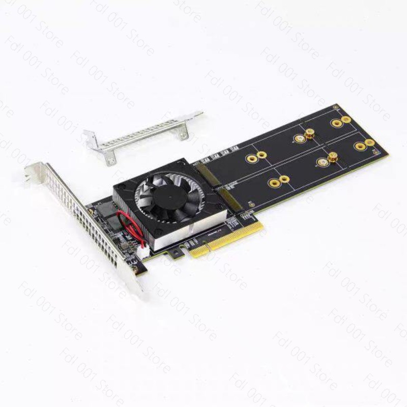 Quad M.2 Nvme Pcie Bifurcation Card - Karta rozszerzeń PCIe Bifurcation PEX8747 Quad
