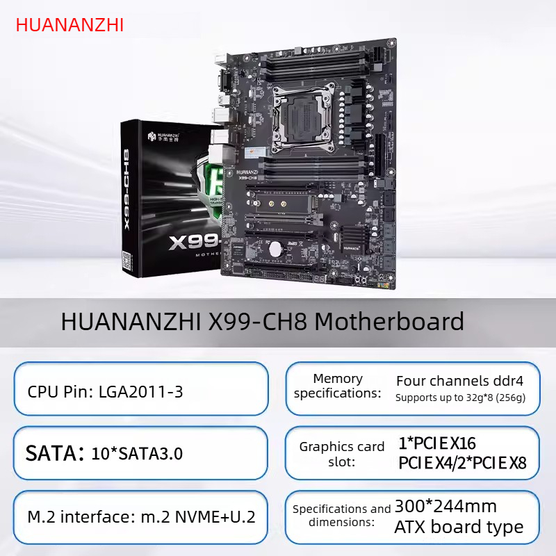 X99 Dual Cpu Motherboard Combo - Płyta główna HUANANZHI LGA2011-3 X99 X99