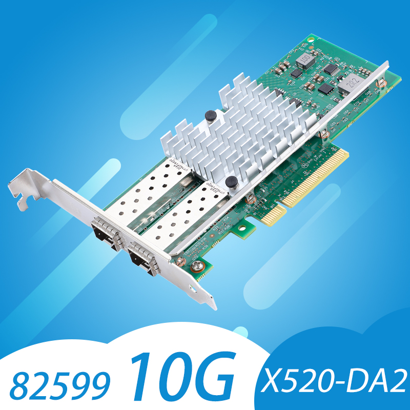 10Gb Sfp+ Pcie Network Card Dual Port - Karta sieciowa Intel X520-DA2 10Gb SFP+