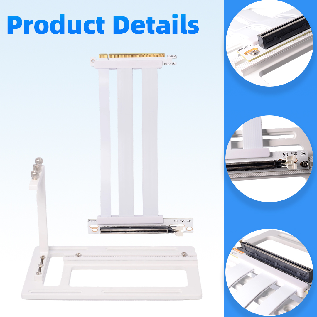 Pcie 4.0 X16 Riser Cable 90 Degree - Kabel Riser PCIe 5.0 / 4.0