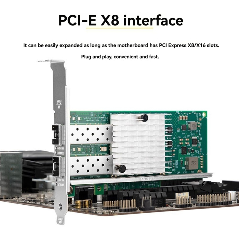 10Gb Sfp+ Pcie Network Card Dual Port - Karta sieciowa X520-DA1 10Gb SFP+ z