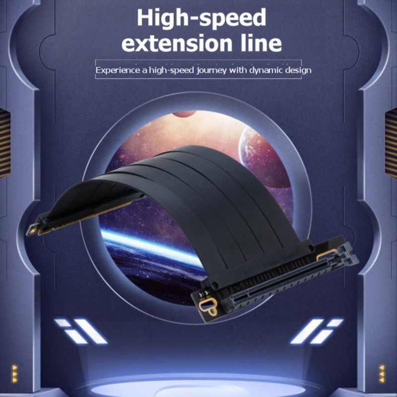 Kabel przedłużający GPU DT23 P – Pcie 4.0 X16 Riser Cable 90 Degree recenzja i cena