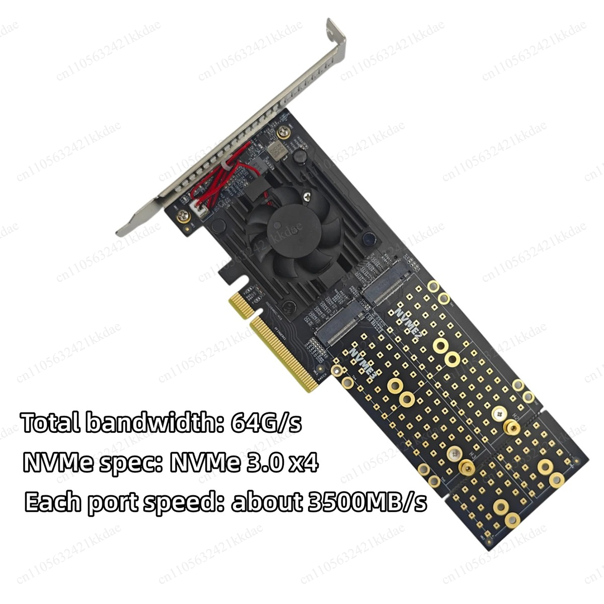 Karta rozszerzeń PCIe Bifurcat – Quad M.2 Nvme Pcie Bifurcation Card recenzja i cena