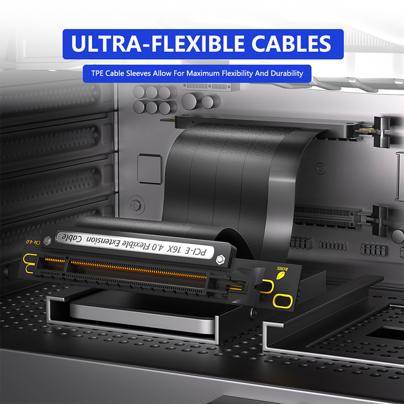 Elastyczny kabel 90 stopni PCI – Pcie 4.0 X16 Riser Cable 90 Degree recenzja i cena