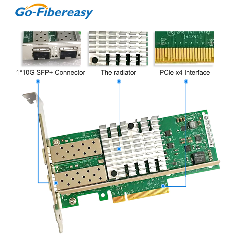 Karta sieciowa X520-DA2 10Gb S – 10Gb Sfp+ Pcie Network Card Dual Port recenzja i cena