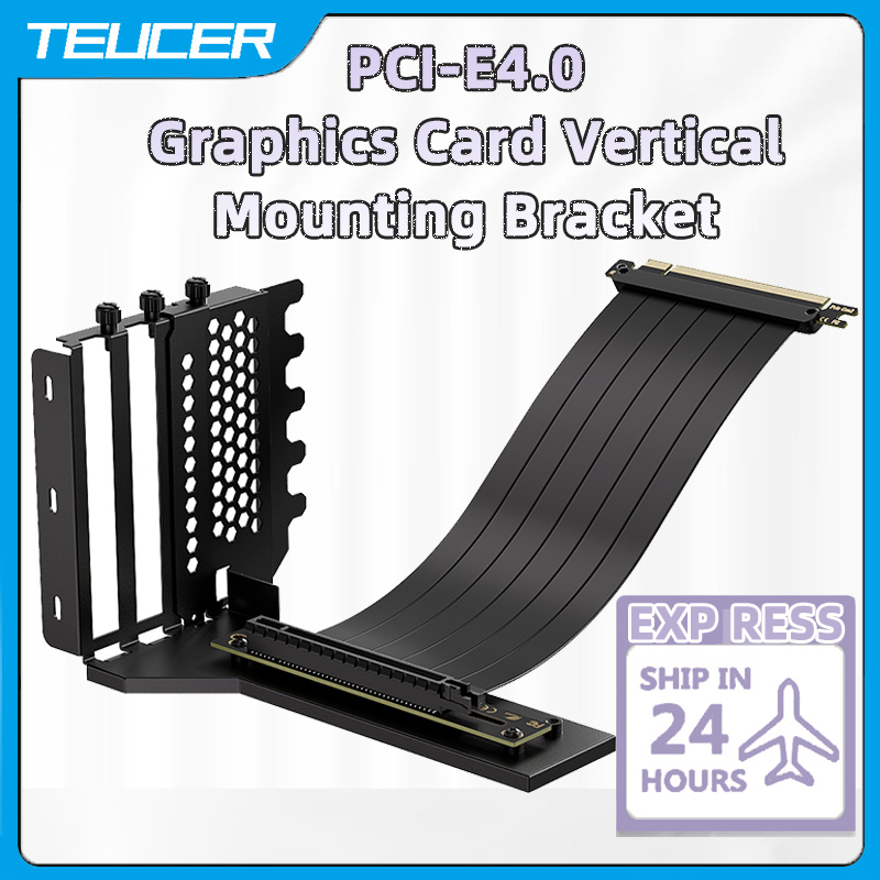 TEUCER pionowy uchwyt montażow – Pcie 4.0 X16 Riser Cable 90 Degree recenzja i cena