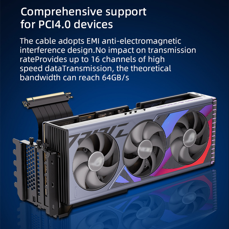 TEUCER pionowy uchwyt montażow – Pcie 4.0 X16 Riser Cable 90 Degree recenzja i cena