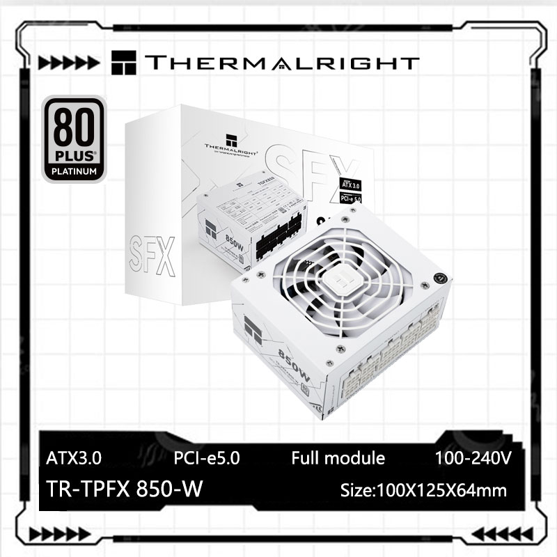 Thermalright TR-TPFX850 Biały  – Sfx Power Supply 850W Gold recenzja i cena