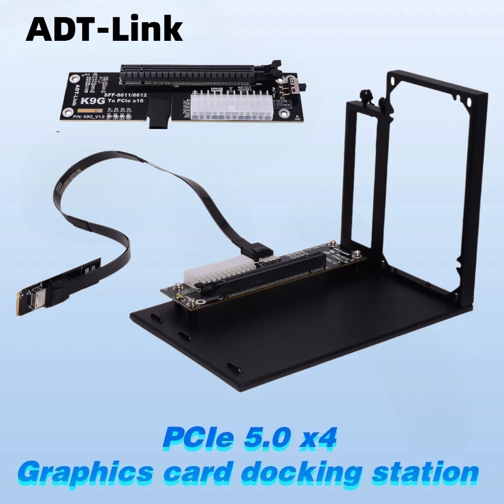 ADT-Link PCIe 5.0 4.0 128Gbps  – External Gpu Dock Pcie 4.0 Oculink recenzja i cena