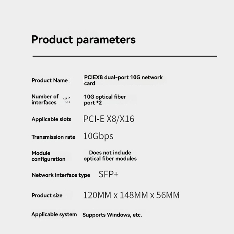 Karta sieciowa X520-DA1 10Gb S – 10Gb Sfp+ Pcie Network Card Dual Port recenzja i cena