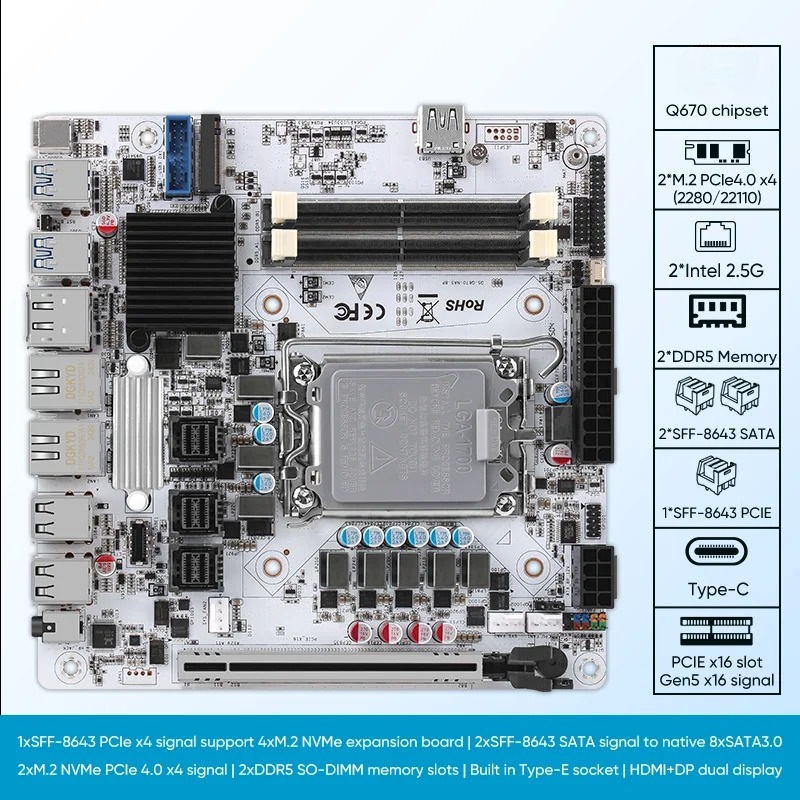 Płyta główna NAS generacji 12/ – Lga 1700 Ddr5 Itx Motherboard recenzja i cena