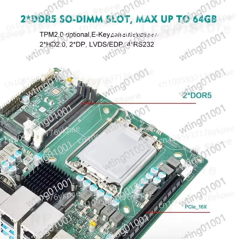 Płyta główna Mini ITX 13. gene – Lga 1700 Ddr5 Itx Motherboard recenzja i cena